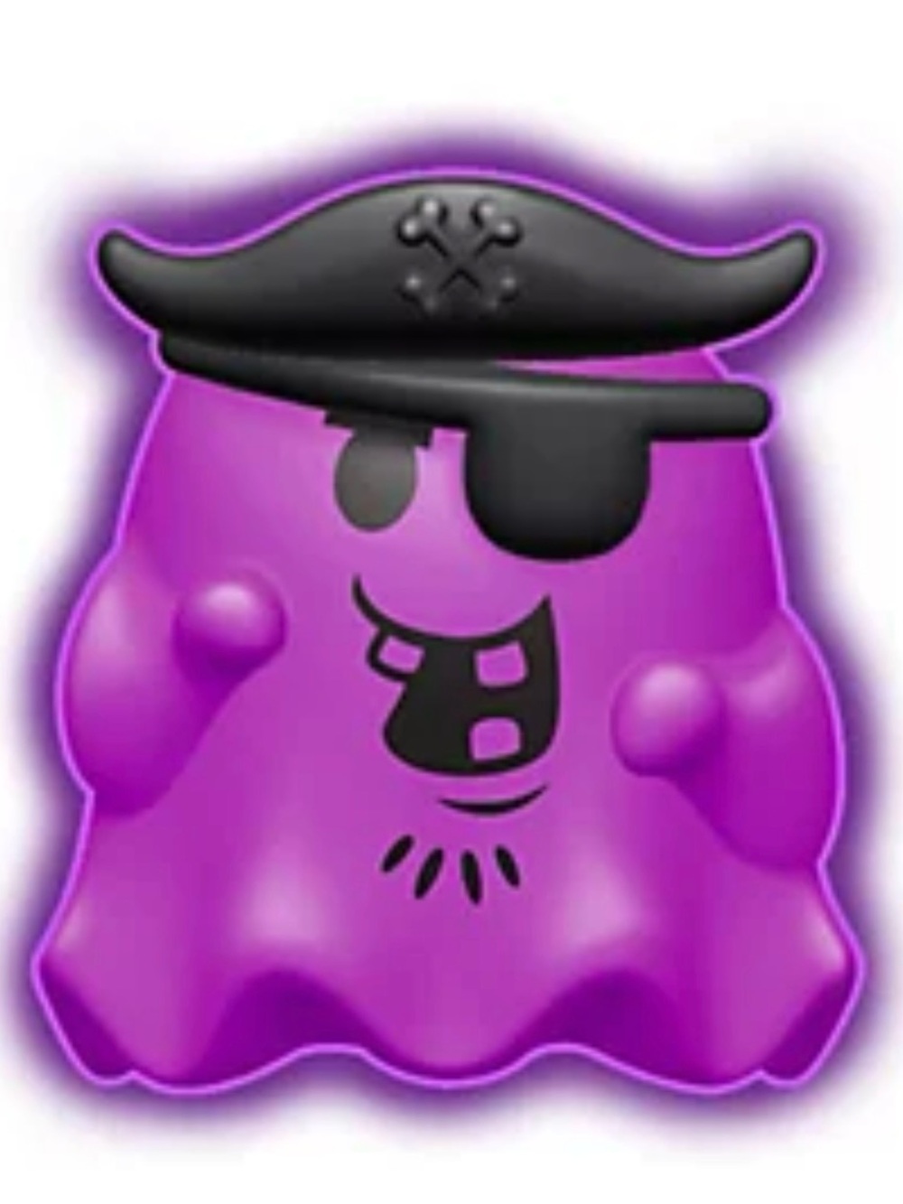 🧡🔥Rare NeeDoh Glowy Ghost Glow-in-the-Dark Purple Pirate 🏴☠️ Squishy 🧡👻